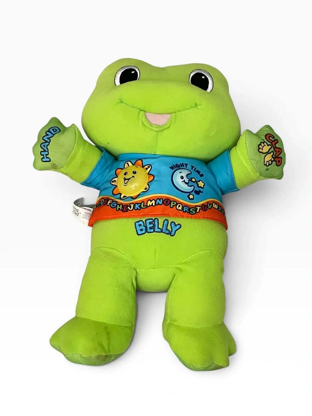 Vintage LeapFrog Learning Baby Tad Plush Interactive Talking Frog Toy Works